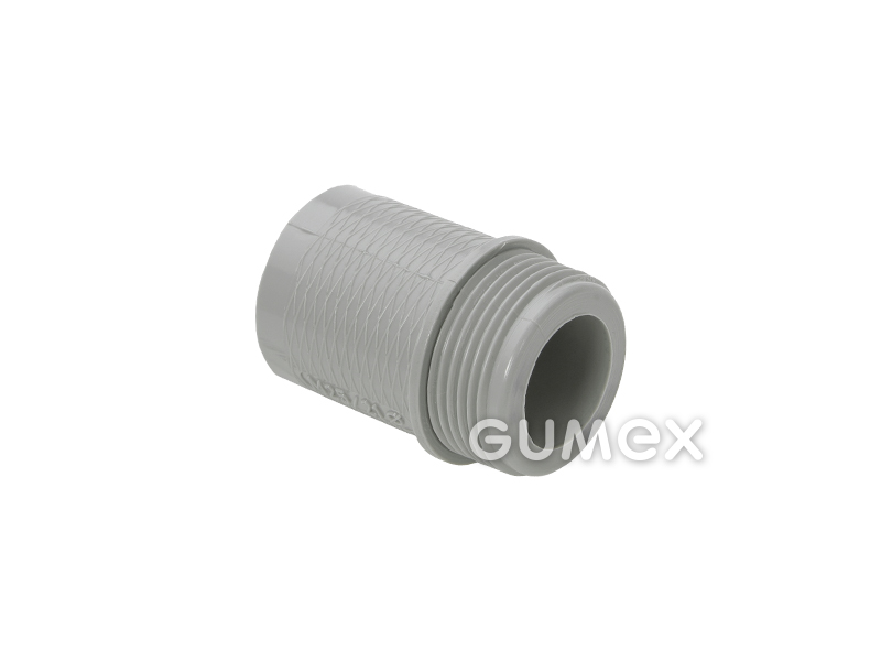 AS 170P, für Rohrschützer 10mm, Außengewinde PG7, IP40, PA6, -35°C/+80°C, grau, 